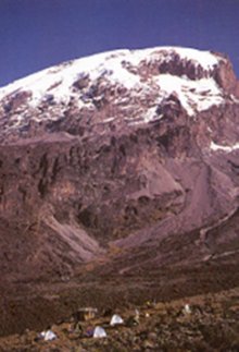 Baranco Wall seen from the Barranco hut